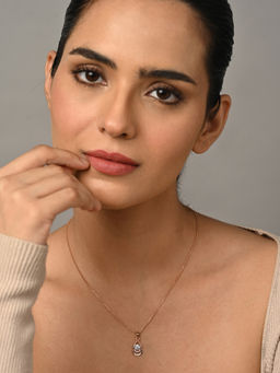 CLARA - 925 Silver Rose Gold Plated Necklace