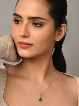 CLARA - 925 Silver Platinum Plated Necklace