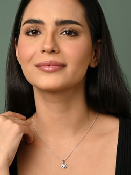 CLARA - 925 Silver Platinum Plated Necklace