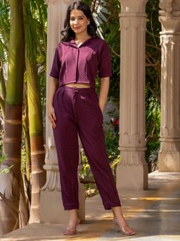 HOUSE OF JAMOTI - Mulberry Co-Ord (Set of 2)