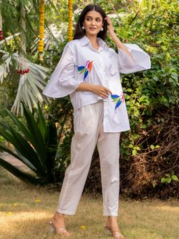 HOUSE OF JAMOTI - Palette Play white Co-Ord (Set of 2)