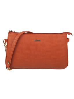 Mochi - Women Orange Synthetic Sling and Cross Bag
