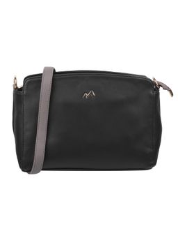 Metro - Women Black Synthetic Sling and Cross Bag