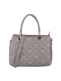 Mochi - Women Grey Synthetic Satchel Bag
