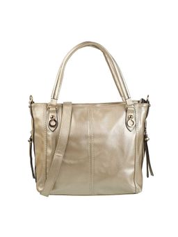 Walkway - Women Gold Synthetic Satchel Bag