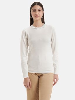 Kazo - Embellished Neck Pullover