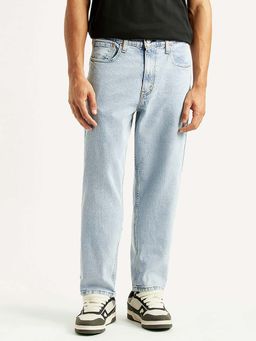 Levi's - Men Light-Blue Solid Loose Fit Mid Rise Jeans