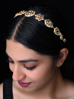 AG'S - Gold Plated Kundan Sheeshpatti