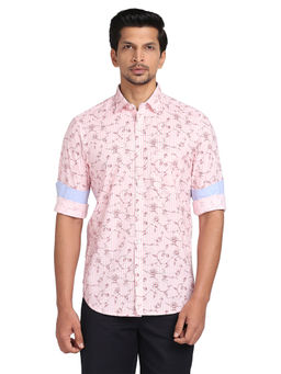 ColorPlus - Light Red Casual Shirt