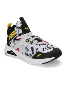 Puma - Enzo 2 Refresh Brand Love Junior Kids White Casual Shoes