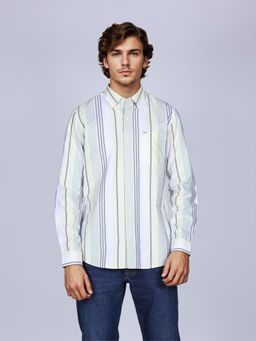 Lee - Men Striped Multi-Color Slim Fit Shirt