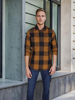Lee - Men Checked Multi-Color Regular Fit Shirt