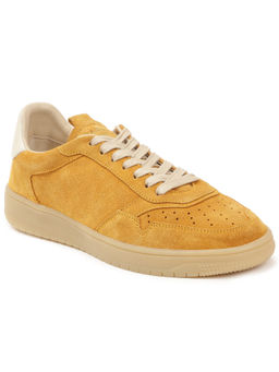 Rare Rabbit - Woolton Mustard Lace-Up Sneakers
