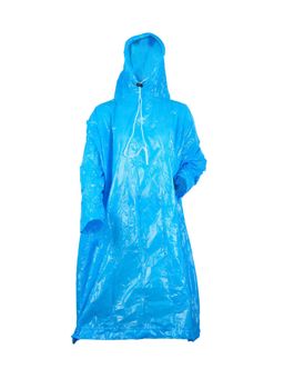 Premsons - Reusable Raincoat Poncho with Hood for Women and Men Blue