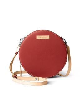 DailyObjects - Terracotta Red Orbis Crossbody Bag
