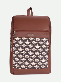 Zouk - Amalia Unisex Vegan Leather Laptop Backpack - Bidri Kaiser (L)