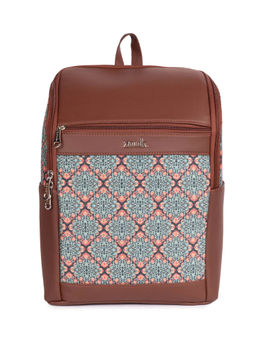Zouk - Amalia Unisex Vegan Leather Laptop Backpack - Kolkata Nouveau (L)