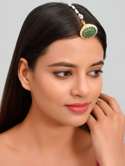 Silvermerc Designs - Rajputi Borla Maangtikka