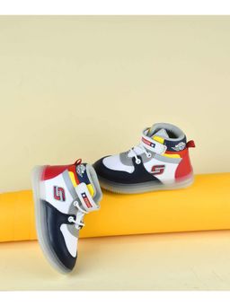 KATS - Kids Led Light Fly Knit Upper Casual Shoes-Red