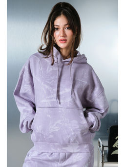 Bonkers Corner - Lavender Polycotton Full Sleeves Regular Printed Hoodie