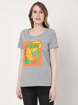 VERO MODA - Women Graphic Casual T-shirt