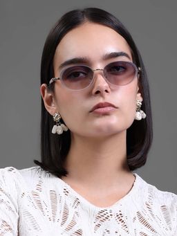 Kazo - Women Purple Glamour Gaze Sunglasses (Dt1208Gldprl) (39)