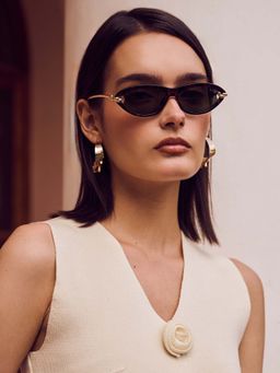 Kazo - Women Green Ascent Archive Cat-Eye Sunglasses (Dt1217Mltgrn) (39)