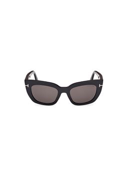 Tom Ford Eyewear - Women Grey Acetate Full Rim Sunglasses (Ft1190 53 01A) (53)