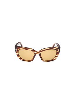 Tom Ford Eyewear - Women Brown Acetate Full Rim Sunglasses (Ft1190 53 53E) (53)