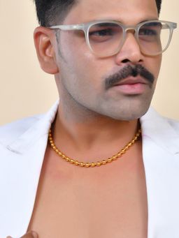 VOJ - Gold Plated Ball Shaped Elegant Chain for Men