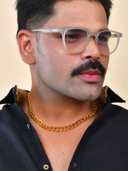 VOJ - Gold Toned Stainless Steel Thick Linked Chain