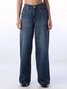 ONLY - Blue Solid Plain Jeans