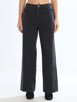 ONLY - Black Solid Plain Jeans