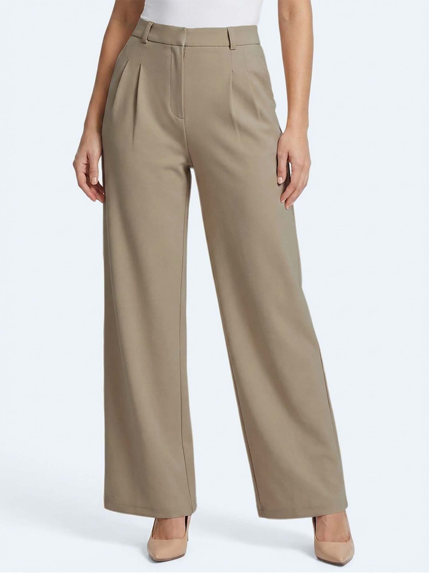 tikhi imli Beige Pleated Trouser-picture-33