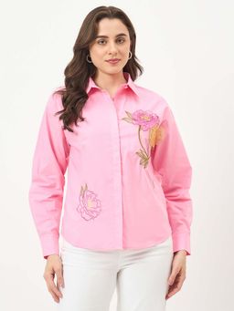 Madame - Pink Embroidered Shirt