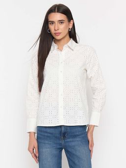 Madame - White Embroidered Shirt
