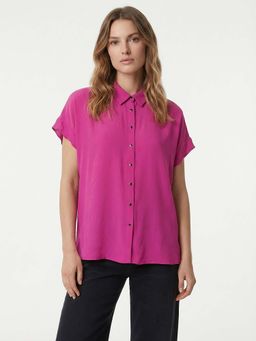 Cover Story - Women Magenta Camden Oxford Shirt