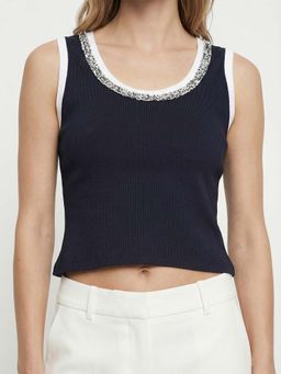 Cover Story - Women Columbia Black Crop Top