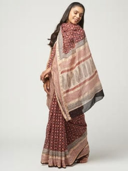 Fabindia - Cotton Silk Bagh Printed Sari