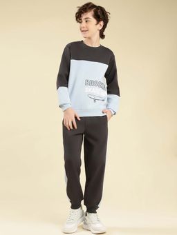 Lil Tomatoes - Grey Cotton Fleece Sweatshirt with Joggers