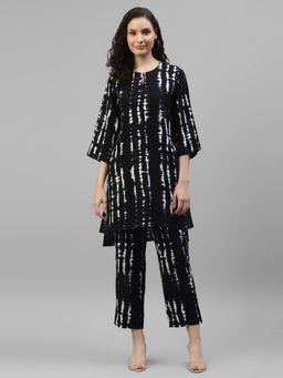 Deebaco - Women's Black Tie-Dye Co-Ord Set