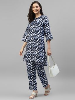 Deebaco - Women's Zig-Zag Printed Co-Ord Set