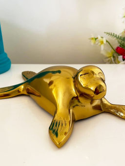 CasaGold - Premium Seal Albatross Golden Metal Figurine