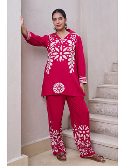 Autumnlane - Kabool Cerise Printed Co-Ord Set