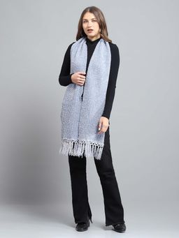 Monte Carlo - Blue Wool Blend Woven Muffler