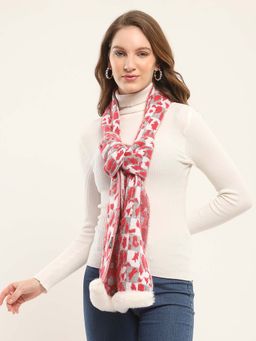 Monte Carlo - Red Wool Blend Woven Muffler