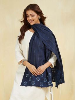 Fabindia - Indigo Cotton Printed Stole