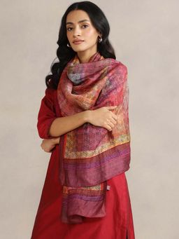 Fabindia - Multi-Color Silk Printed Stole