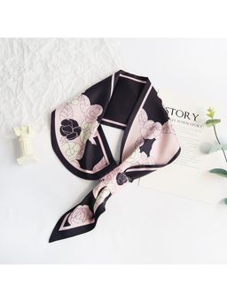CrossKulture - Pink Satin Printed Scarf