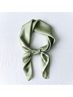 CrossKulture - Green Satin Solid Scarf